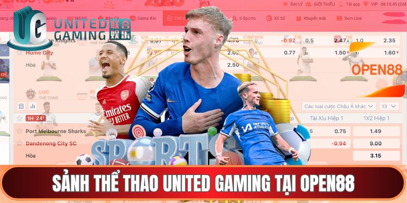 Sảnh thể thao United Gaming tại OPEN88